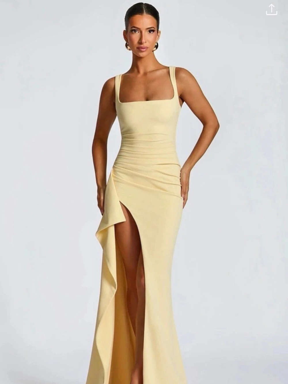 Babyboo Fashion Katana Maxi Dress Yellow